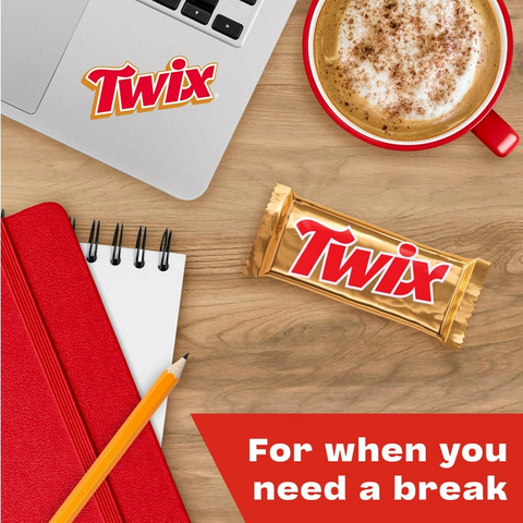 Twix Full Size Milk Chocolate Caramel Cookie Candy Bar - 1.79oz