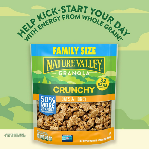 Nature Valley Crunchy Granola - Oats and Honey - 24 oz