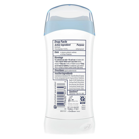 Dove Invisible Solid Antiperspirant Deodorant Stick for Women - Original Clean - 2.6oz Stick