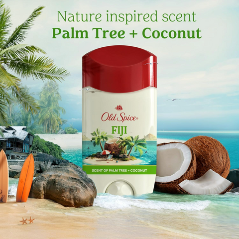 Old Spice Antiperspirant Deodorant for Men - Fiji Scent - 2.6oz Stick