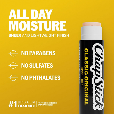 ChapStick Classic Original Lip Balm Sticks with 24 Hour Moisture - 1 Stick