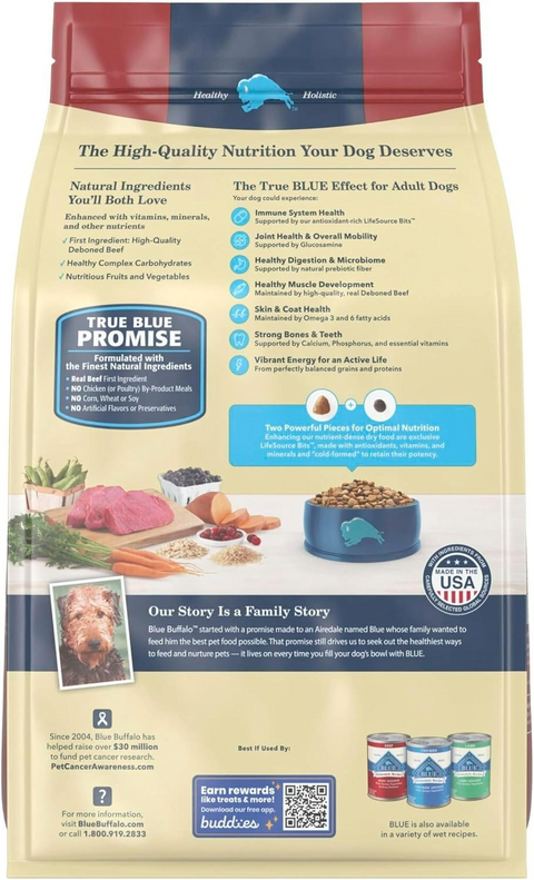 Blue Buffalo Life Protection Formula Beef Adult Dry Dog Food - 5lb Bag