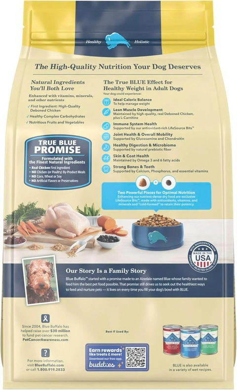Blue Buffalo Life Protection Formula Healthy Weight Large Dog Food - 5lb Bag