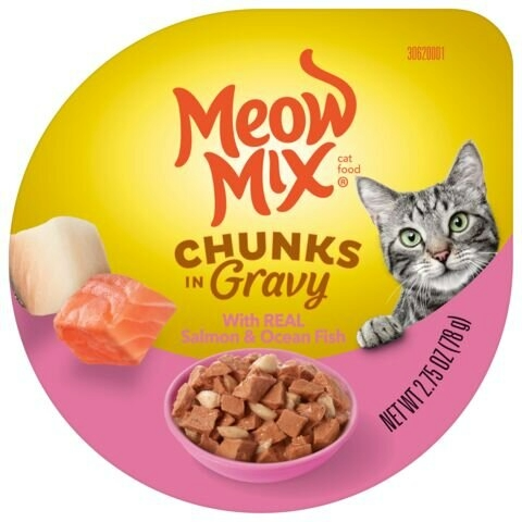 Meow Mix Seafood Favorites Wet Food Variety Pack - 12 Cups