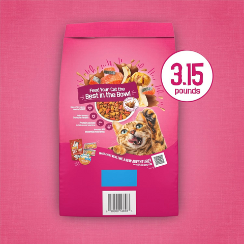 Friskies Purina Gravy Swirlers Dry Cat Food - Chicken & Salmon - 3.15lb Bag