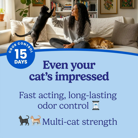 Fresh Step Total Control Scented Clumping Litter with Febreze Freshness - 11 Pound Bag
