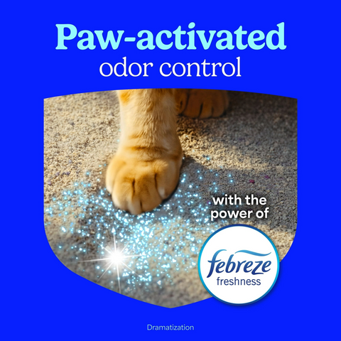 Fresh Step Total Control Scented Clumping Litter with Febreze Freshness - 11 Pound Bag