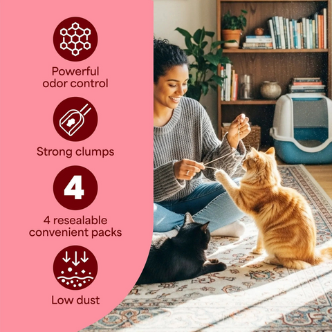 Fresh Step Total Control Scented Clumping Litter with Febreze Freshness - 11 Pound Bag