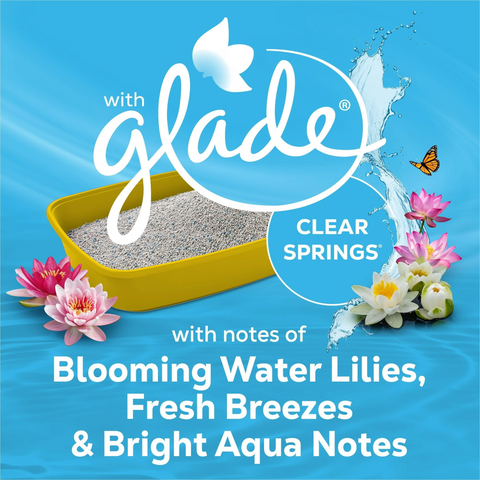 Tidy Cats Multi-Cat Clumping Litter With Glade Clear Springs Scent - 21lb Jug