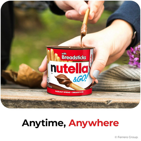 Nutella & Go Kids Snacks for Kids - Hazelnut Spread - 1.8oz