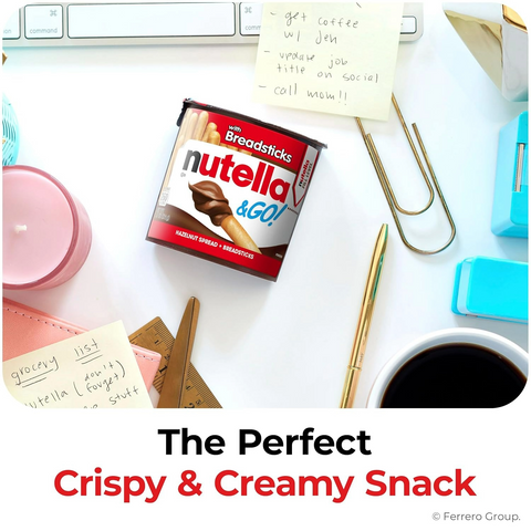 Nutella & Go Kids Snacks for Kids - Hazelnut Spread - 1.8oz