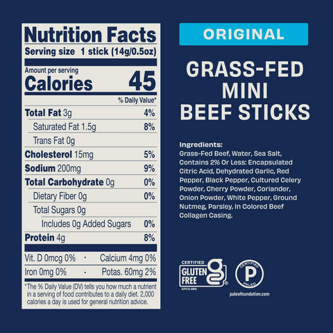 Archer Original Mini Beef Sticks - 0.5oz Stick