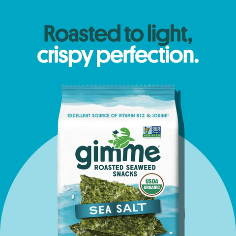 Gimme Seaweed Snack - Sea Salt Roasted - 0.17oz Pack