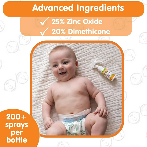 Boogie No-Rub Diaper Rash Spray for Babies - 1.7oz Bottle