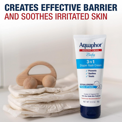 Aquaphor Baby Diaper Rash Cream with Zinc Oxide - 3.5oz Tube
