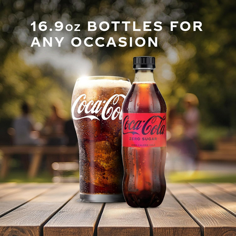 Coca-Cola Zero Soda Soft Drink - 16.9oz Bottle