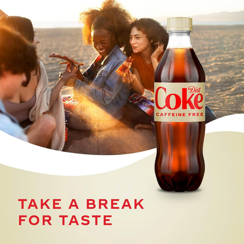 Diet Coke Caffeine Free Soda Soft Drink - 16.9oz Bottle