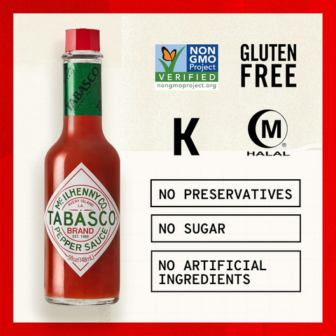 Tabasco Original Red Pepper Hot Sauce - 5oz Glass Bottle