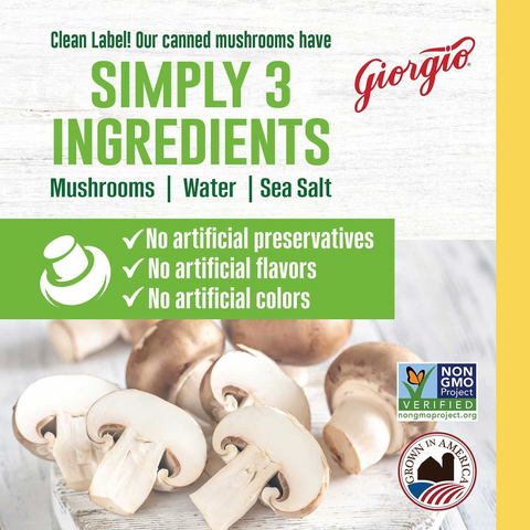 Giorgio Mushroom Pieces and Stems - 4oz Can