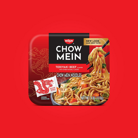 Nissin Chow Mein Noodles - Teriyaki Beef Flavor - 4 Ounce