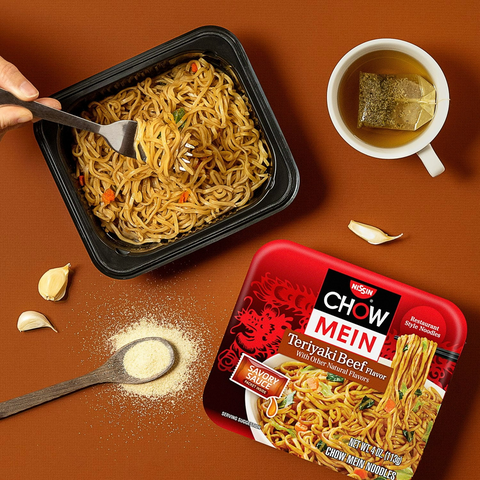Nissin Chow Mein Noodles - Teriyaki Beef Flavor - 4 Ounce