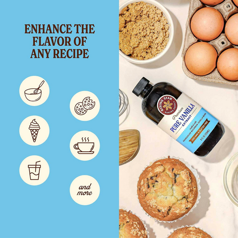 Rising Star Baking Supply Pure Vanilla Extract - 8oz Bottle