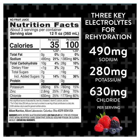 Pedialyte AdvancedCare Plus Electrolyte Solution - Berry Frost - 33.8oz Bottle
