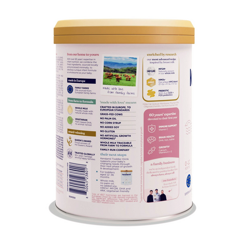Kendamil European Whole Milk Classic Infant Formula Powder with HMOs, Prebiotics & DHA - 28.2oz Tub