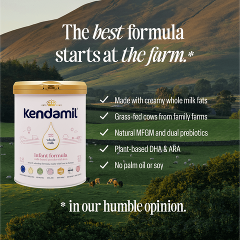 Kendamil European Whole Milk Classic Infant Formula Powder with HMOs, Prebiotics & DHA - 28.2oz Tub