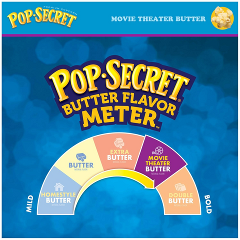 Pop Secret Microwave Popcorn - Movie Theater Butter Flavor - 1.75oz Bag - Pack of 12