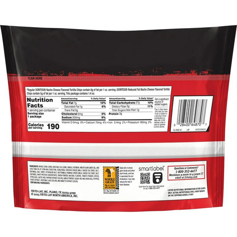 Doritos Top N Go Nacho Cheese Tortilla Chips - 1.4oz Bag