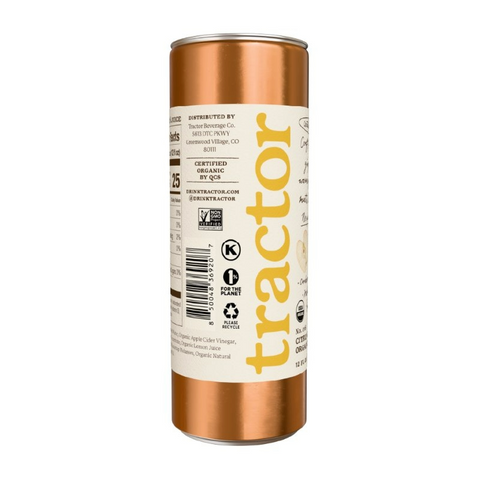 Tractor Beverage Haymaker Organic Sparkling Tonic with Apple Cider Vinegar - Citrus Ginger - 12oz Can