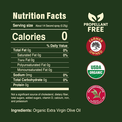 Pompeian Smooth Organic Extra Virgin Olive Oil Spray - 5oz Bottle