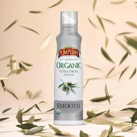 Pompeian Smooth Organic Extra Virgin Olive Oil Spray - 5oz Bottle