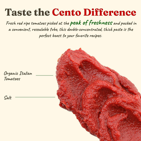 Cento Organic Double Concentrated Tomato Paste - 4.56oz Tube