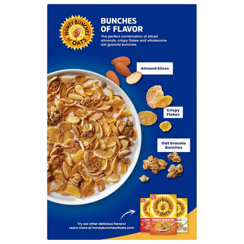Honey Bunches of Oats with Almonds Breakfast Cereal - Family Size - 18oz Box