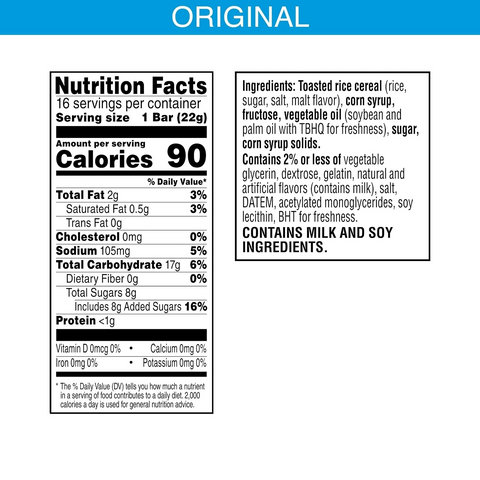 Rice Krispies Treats Crispy Marshmallow Squares - 16ct Box