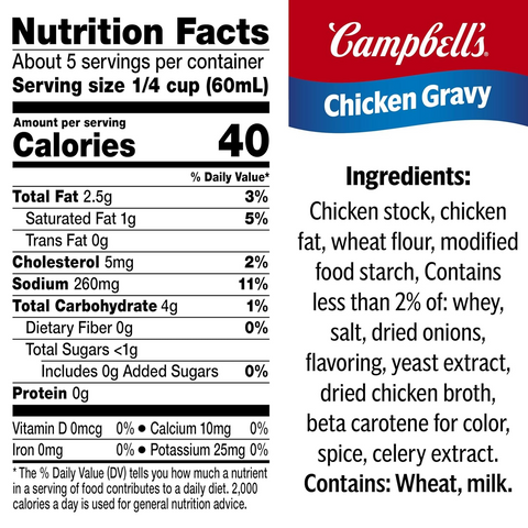 Campbell’s Chicken Gravy - 10.5oz Can