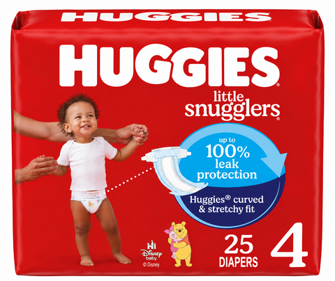 Huggies Little Snugglers Diapers Size 4 - 25 Count