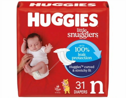 Huggies Little Snugglers Diapers Size Newborn - 31 Count