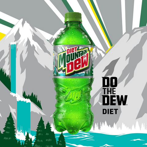Diet Mountain Dew Soda Soft Drink - 16.9oz Bottle - 6-Pack