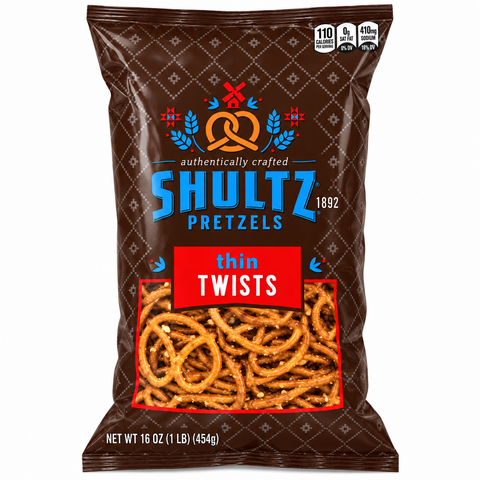 Shultz Thin Twist Pretzels - 16oz Bag